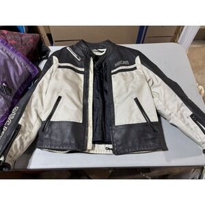 Vintage Ducati Performance Leather Motorcycle Jacket Size XL (With Pad)